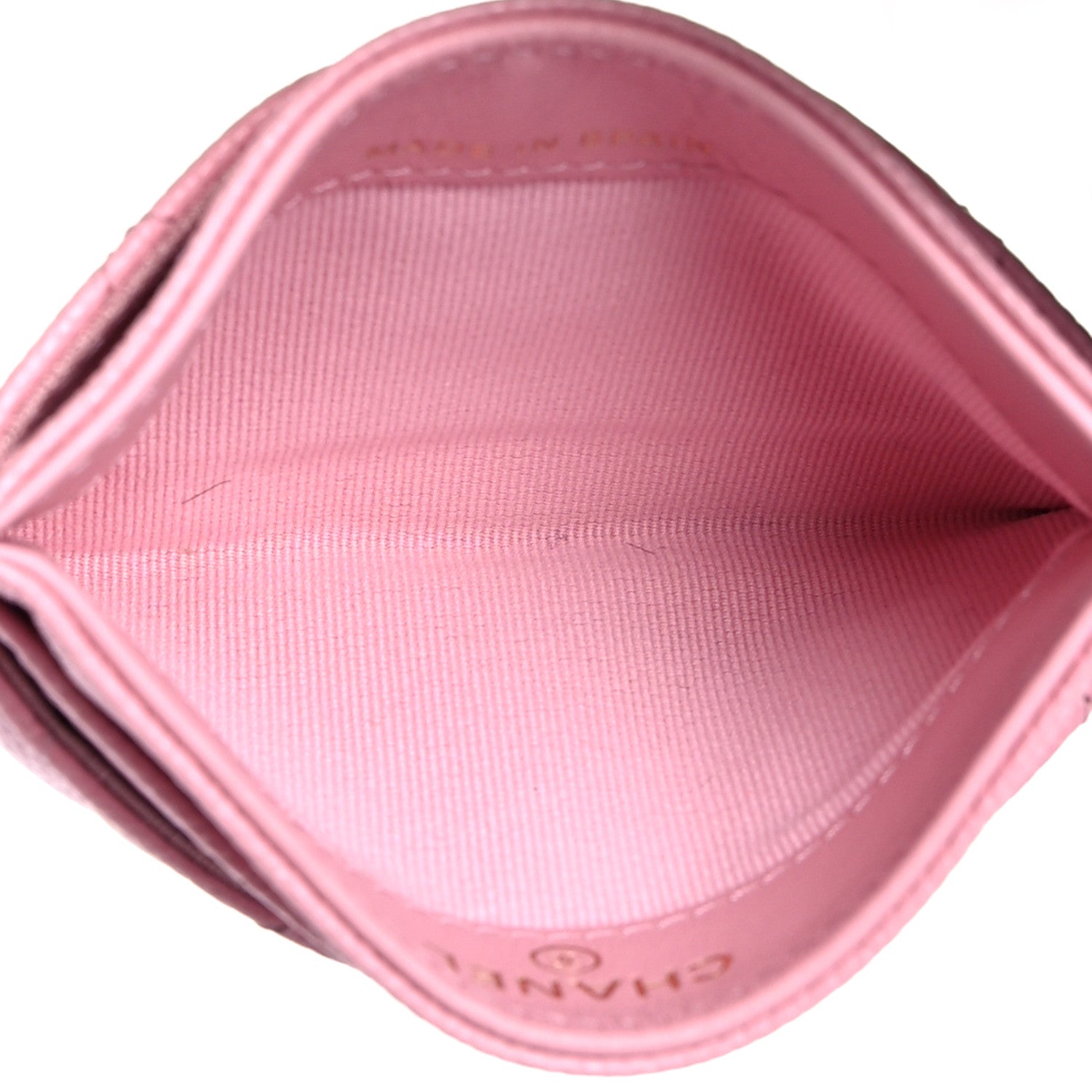 Chanel Caviar Quilted Multi Chain CC Card Holder Pink 5 of 9