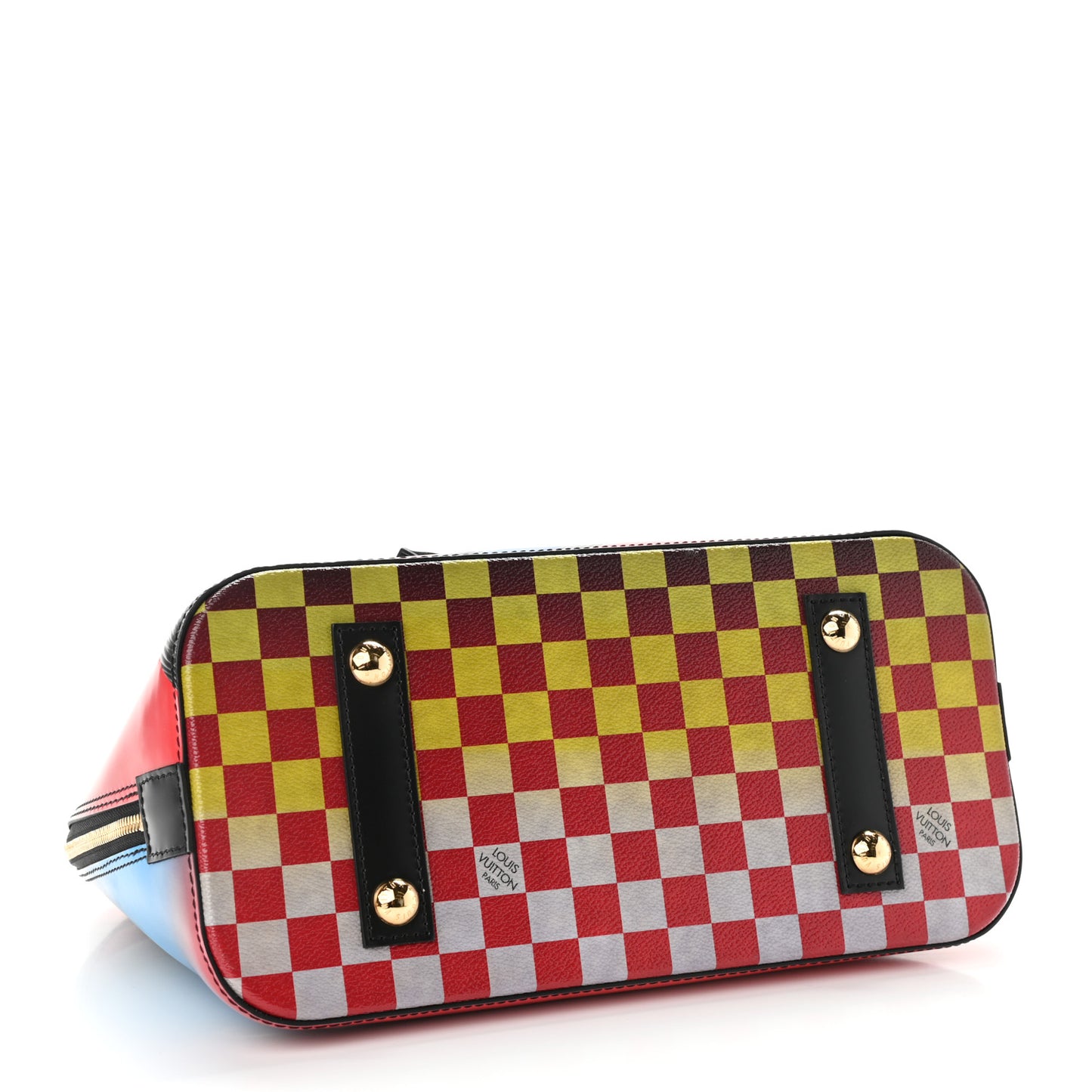 Epi Damier Race Alma PM Black Rouge