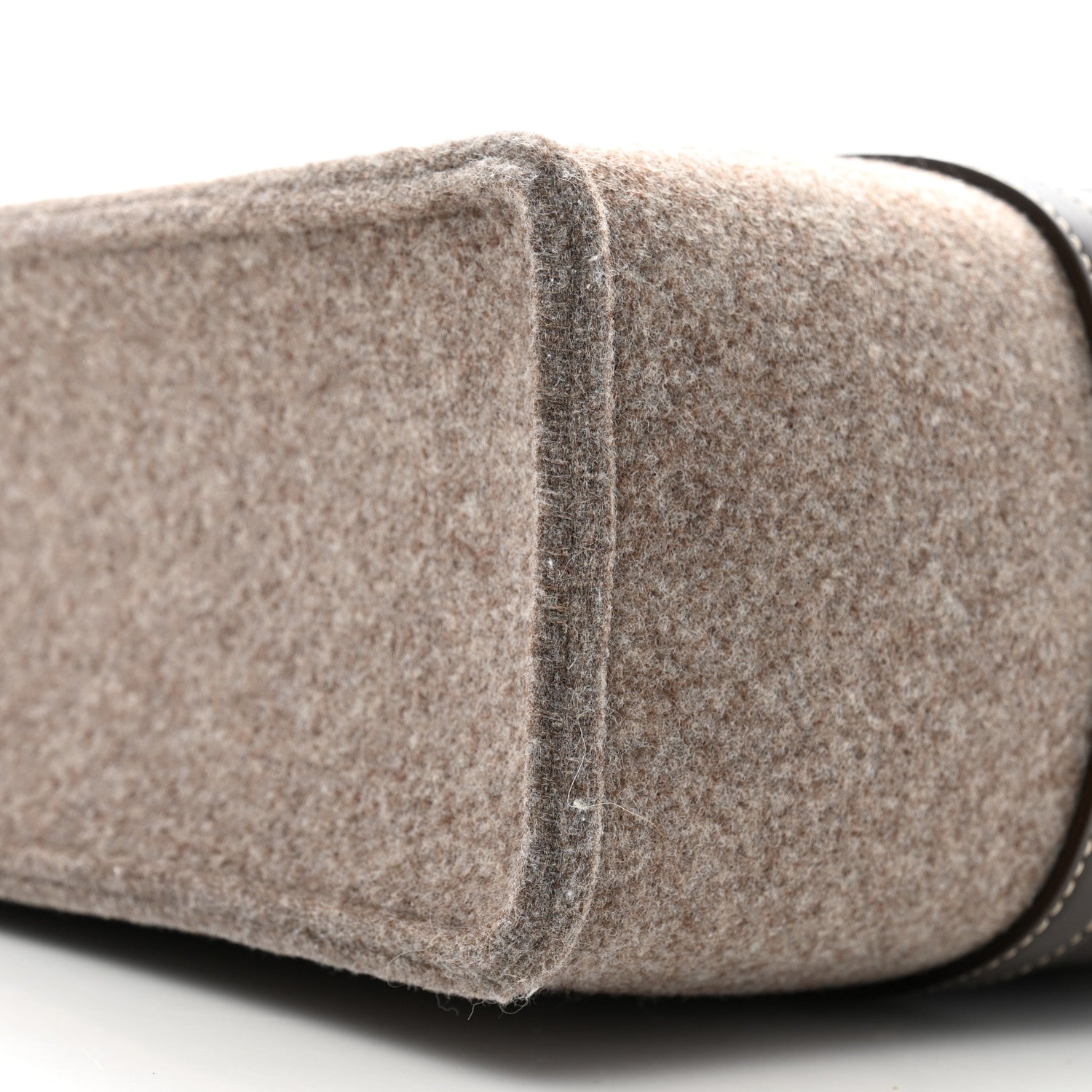 Chloe Felt Large Woody Ribbon Tote Deep Beige 9 of 11