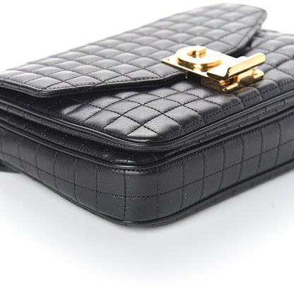 Celine Calfskin Quilted Small C Bag Black 6 of 7