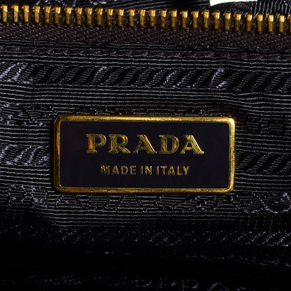 Prada Tessuto Nylon Origami Pleated Handbag Purple 6 of 10