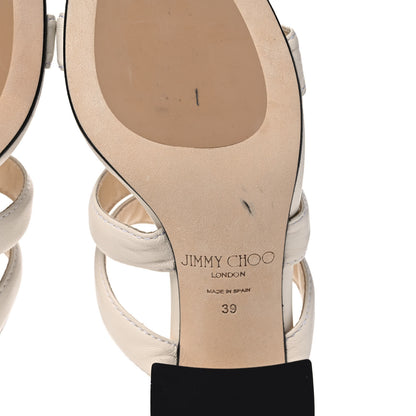 Jimmy Choo Nappa Auna 65 Mule Sandals 39 Latte 6 of 10