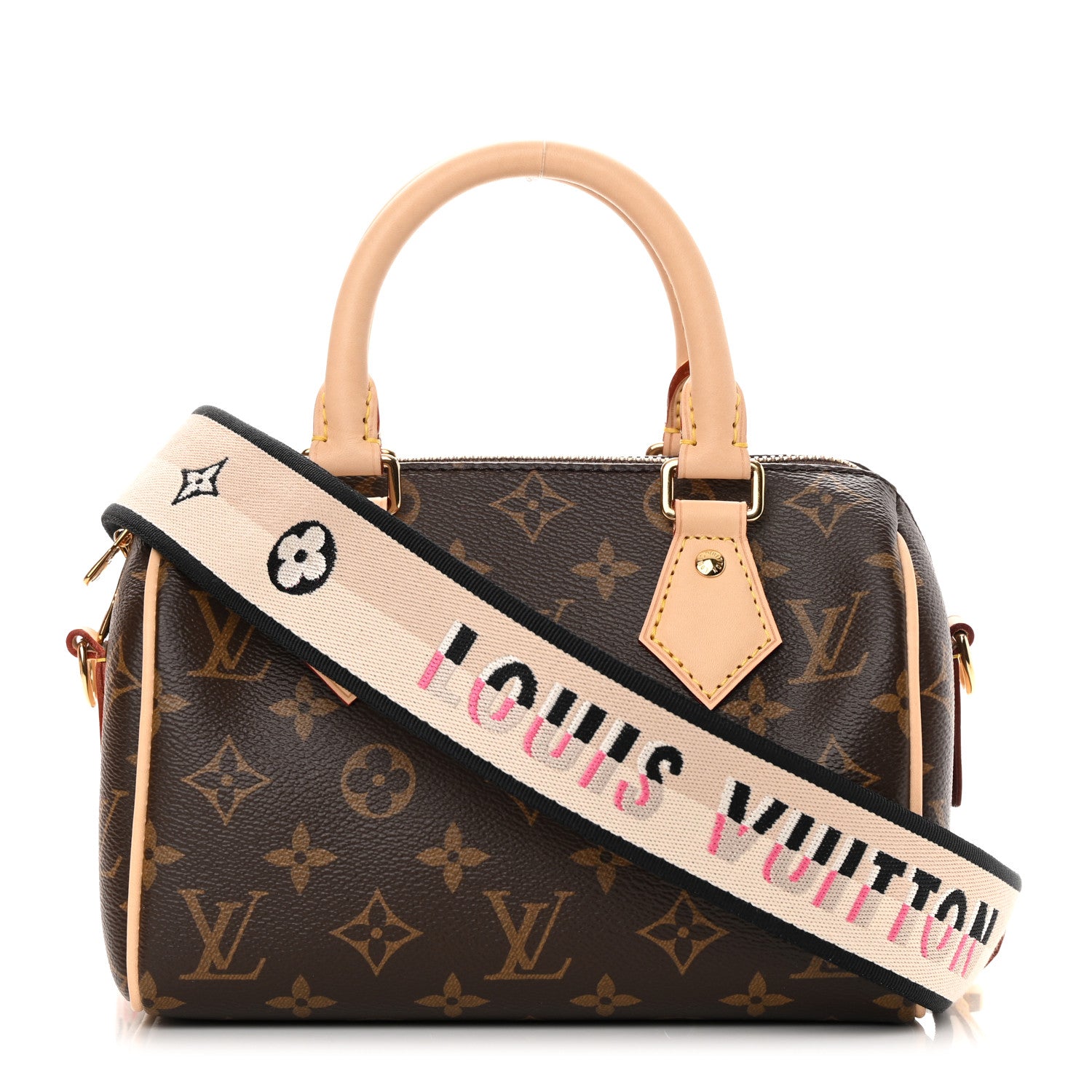Louis Vuitton Monogram Speedy Bandouliere 20 Black 1 of 9