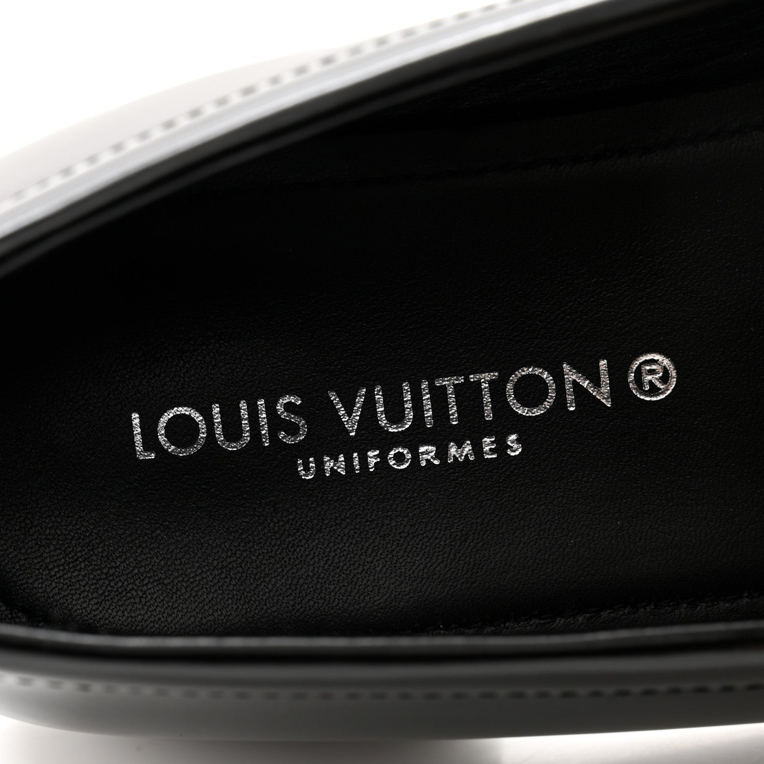 Louis Vuitton Glazed Calfskin Chess Flat Loafer 38 6 of 11