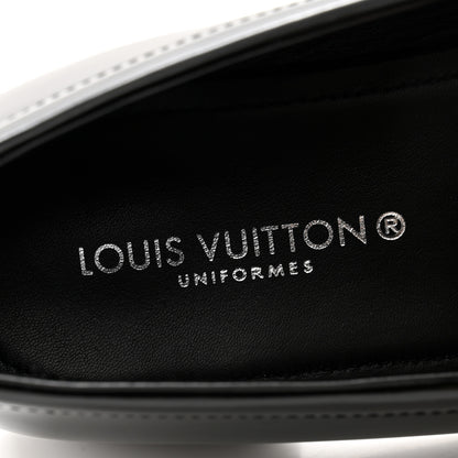 Louis Vuitton Glazed Calfskin Chess Flat Loafer 38 6 of 11