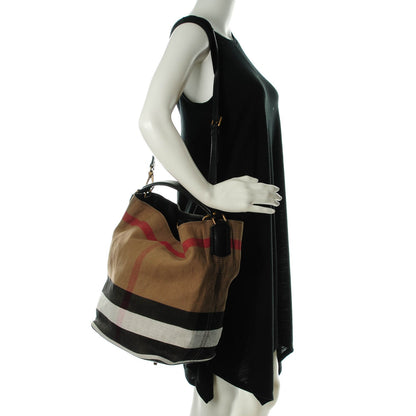 Burberry Canvas Mega Check Medium Ashby Black 2 of 7