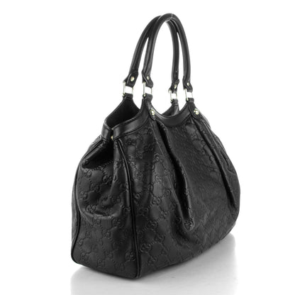Gucci Guccissima Medium Sukey Tote Black 3 of 8