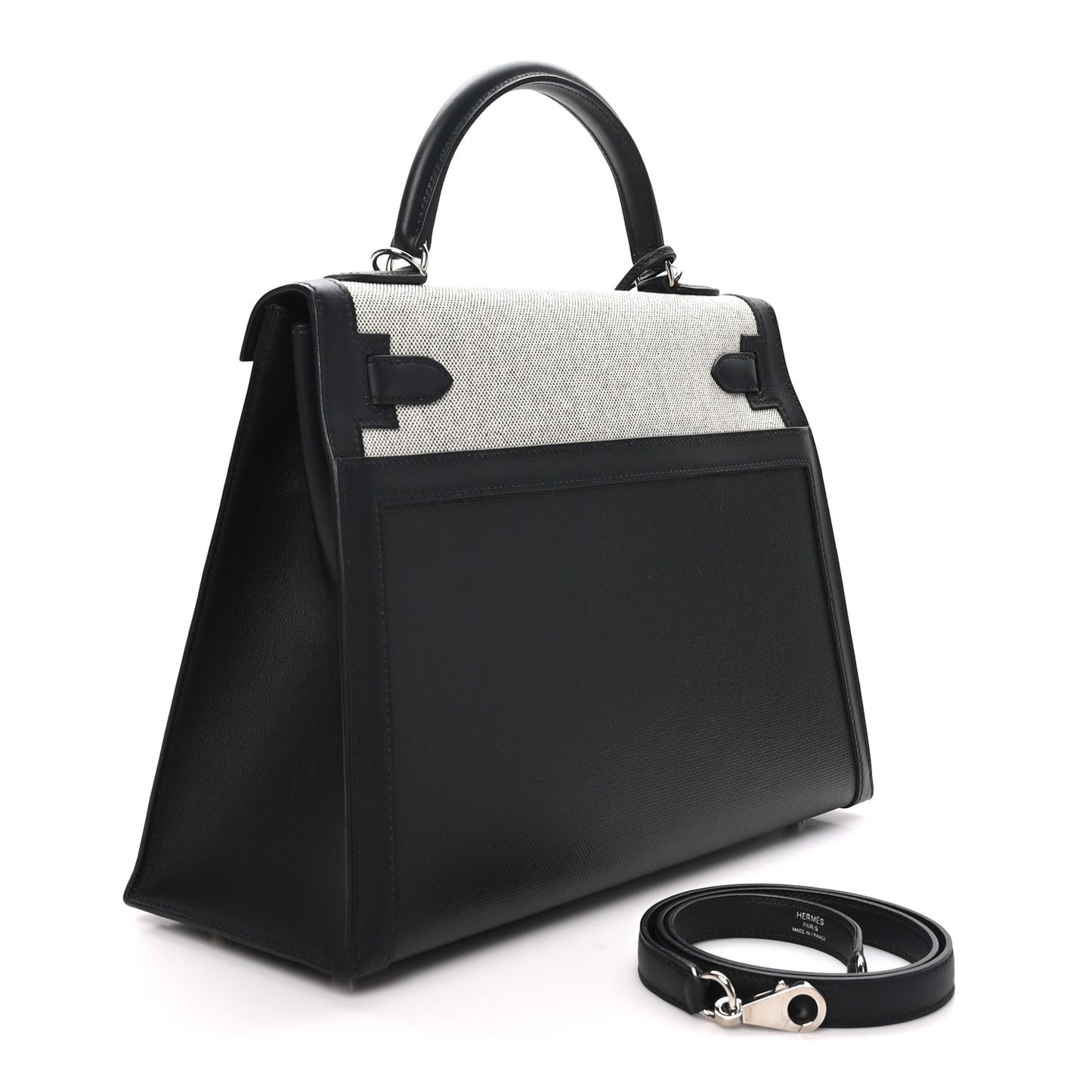 Berline Toile Swift Kelly Sellier 32 Black Ecru