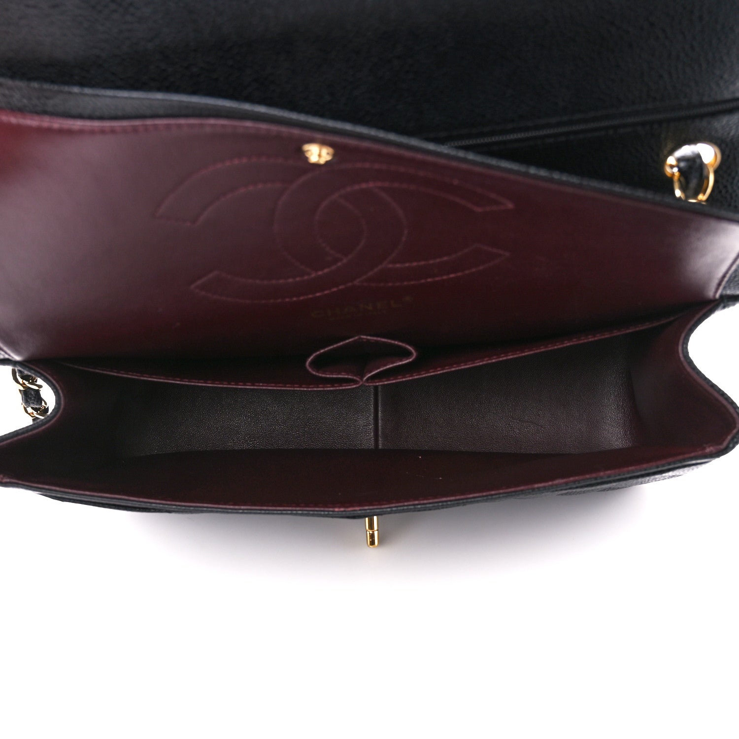 Chanel Caviar Quilted Jumbo Double Flap Black 5 of 11