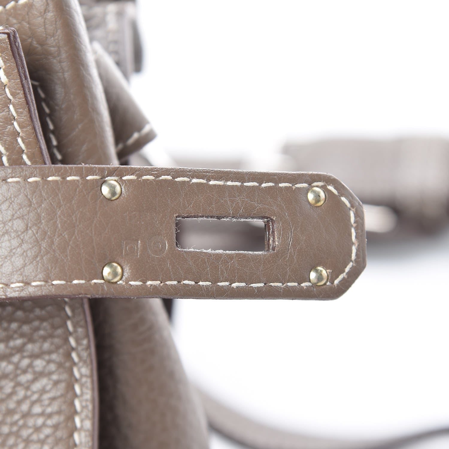 Hermes Taurillon Clemence Jypsiere 34 Etoupe 7 of 11