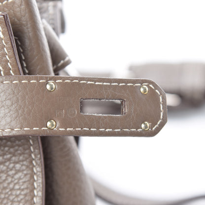 Hermes Taurillon Clemence Jypsiere 34 Etoupe 7 of 11
