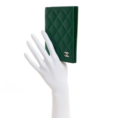 Chanel Caviar Quilted Passport Holder Green 2 of 7