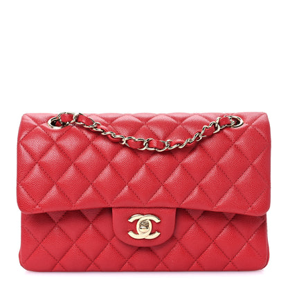 Chanel Caviar Quilted Small Double Flap Red 1 of 11