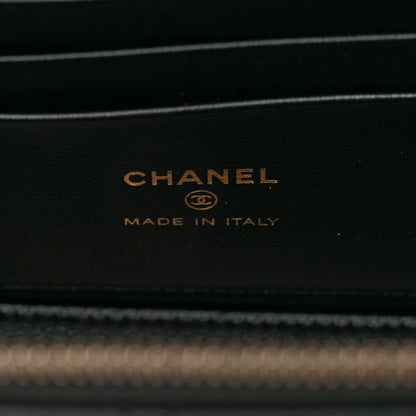 Chanel Lambskin Quilted Small Top Handle Vanity Case With Chain Black 7 of 11