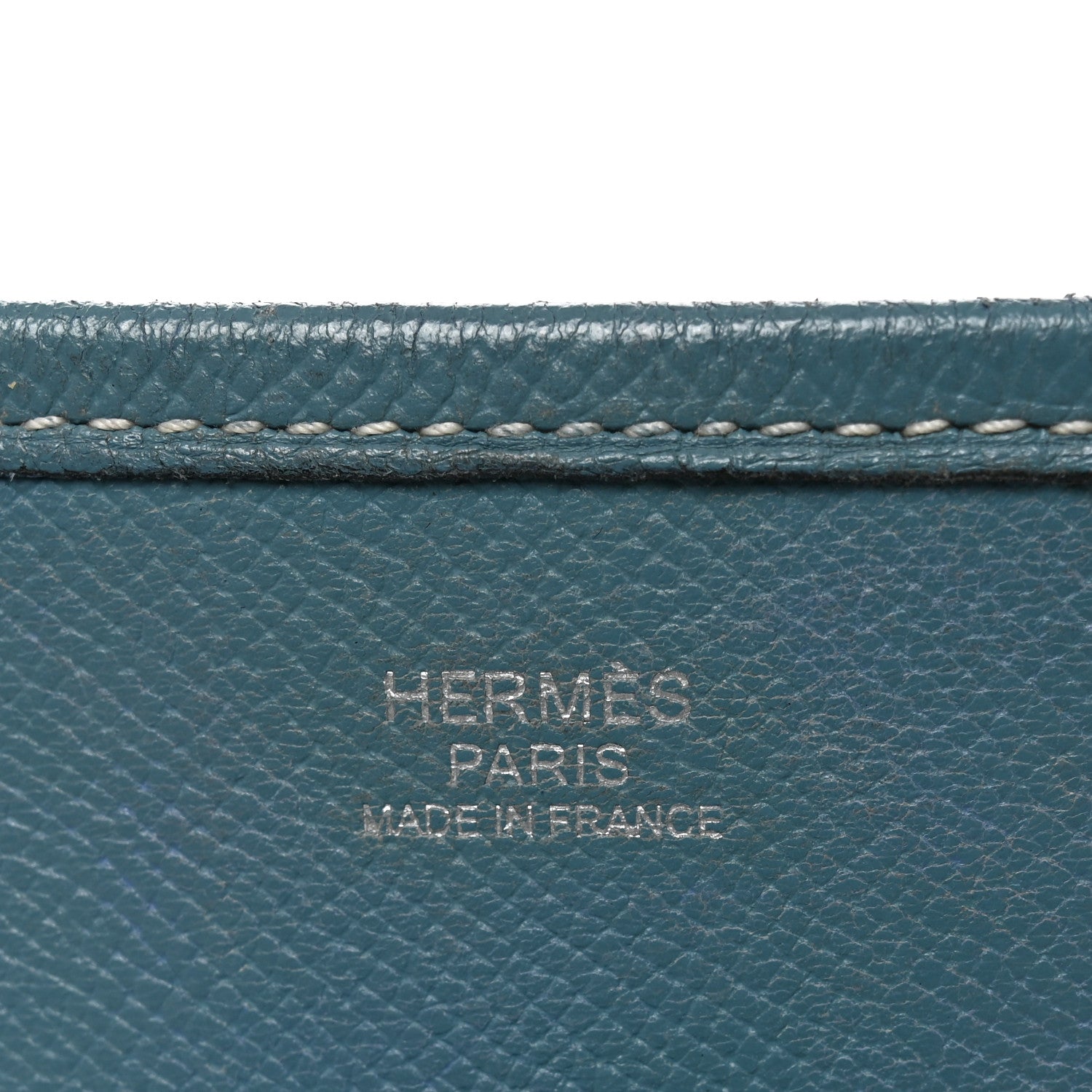 Hermes Taurillon Clemence Evelyne II PM Blue Jean 6 of 9