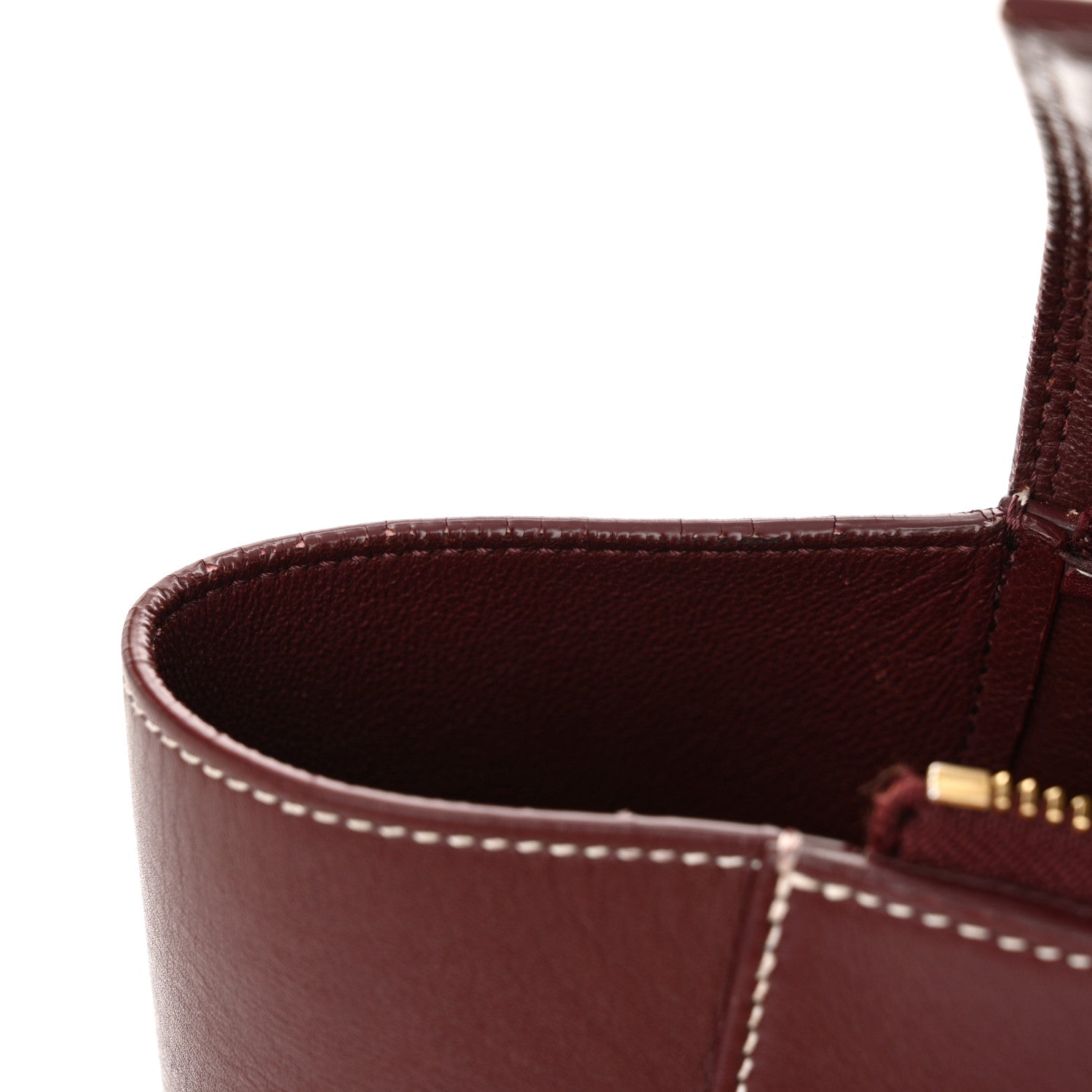 Celine Natural Calfskin Mini Belt Bag Burgundy 11 of 14