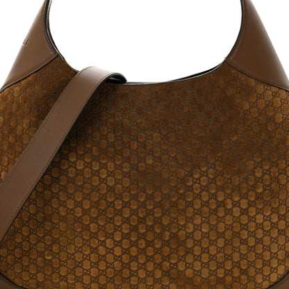 Gucci GG Suede B Medium Shoulder Bag Brown 8 of 10