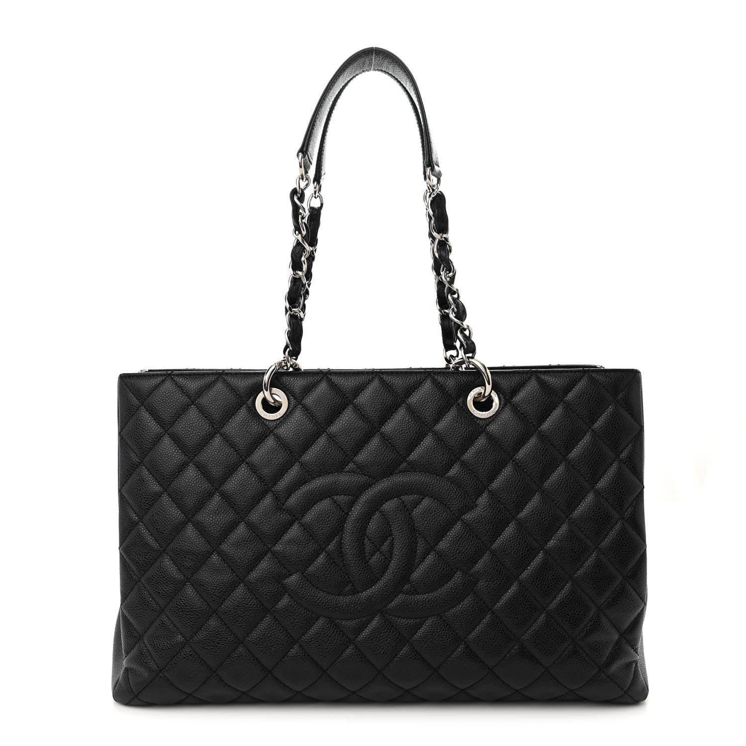 Chanel Caviar Quilted XL Grand Shopping Tote GST Black 1 of 10