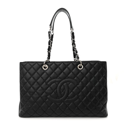 Chanel Caviar Quilted XL Grand Shopping Tote GST Black 1 of 10