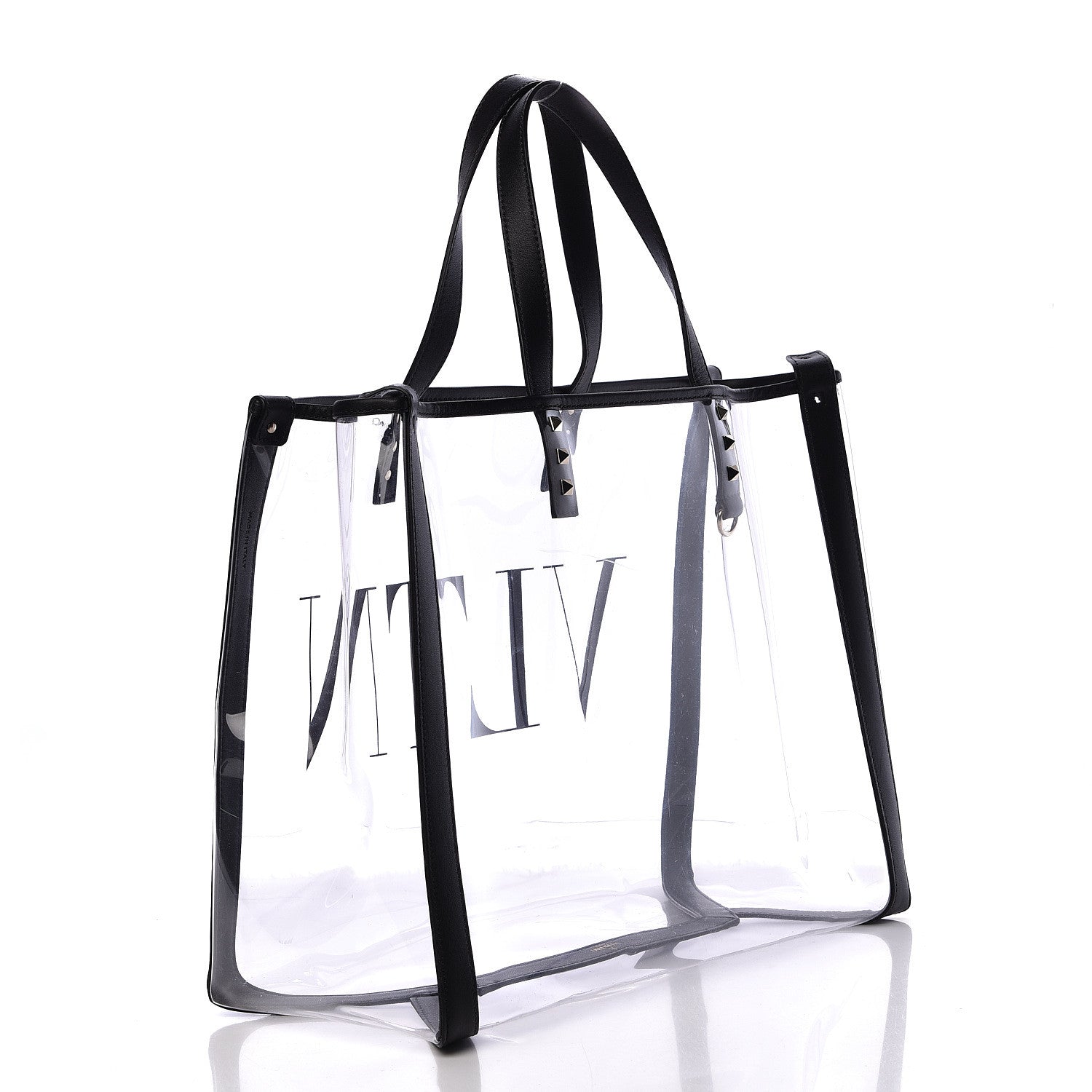 Valentino Garavani Plexy VLTN Small Shopping Bag Transparent 3 of 14