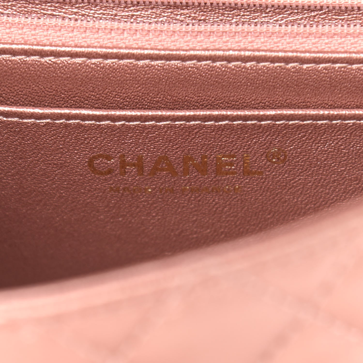 Chanel Metallic Grained Calfskin Quilted 2.55 Reissue Mini Flap Copper Pink 6 of 10
