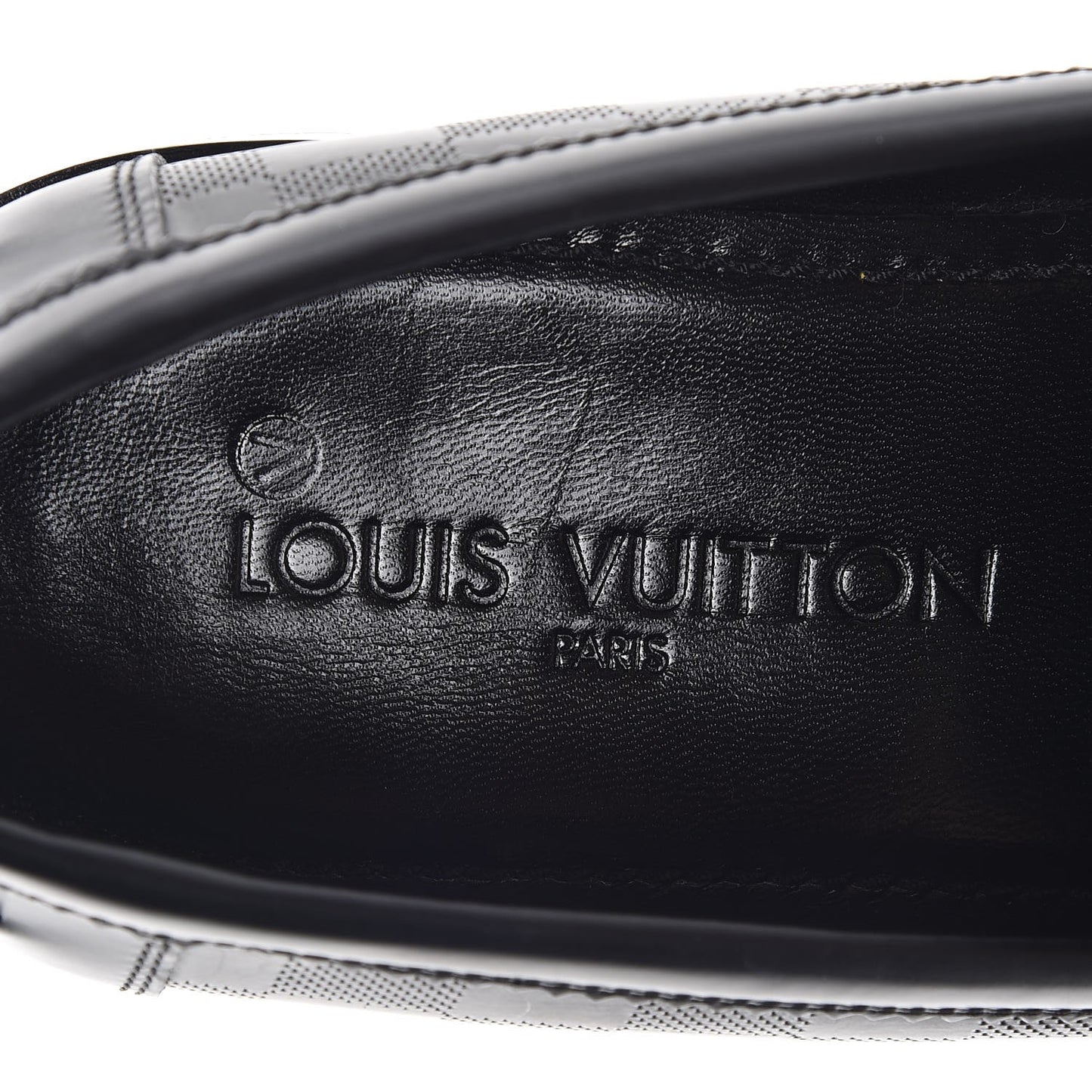 Mens Damier Infini Santiago Loafers 8 Black