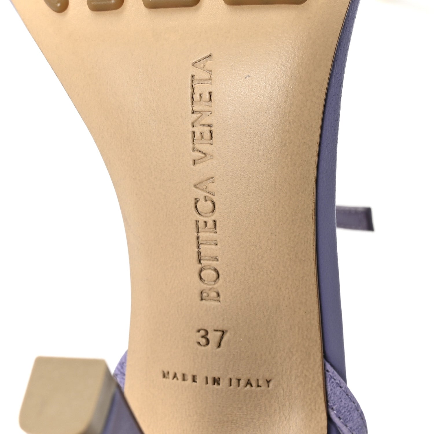 Bottega Veneta Lambskin Studded Stretch Multi Strap 90mm Sandals 37 Lavender 7 of 8