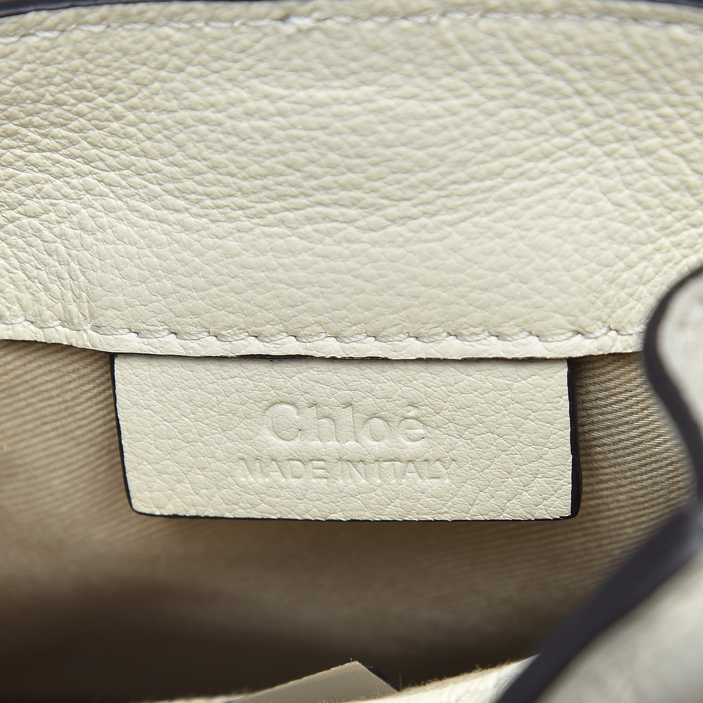 Suede Calfskin Mini Faye Backpack Off White