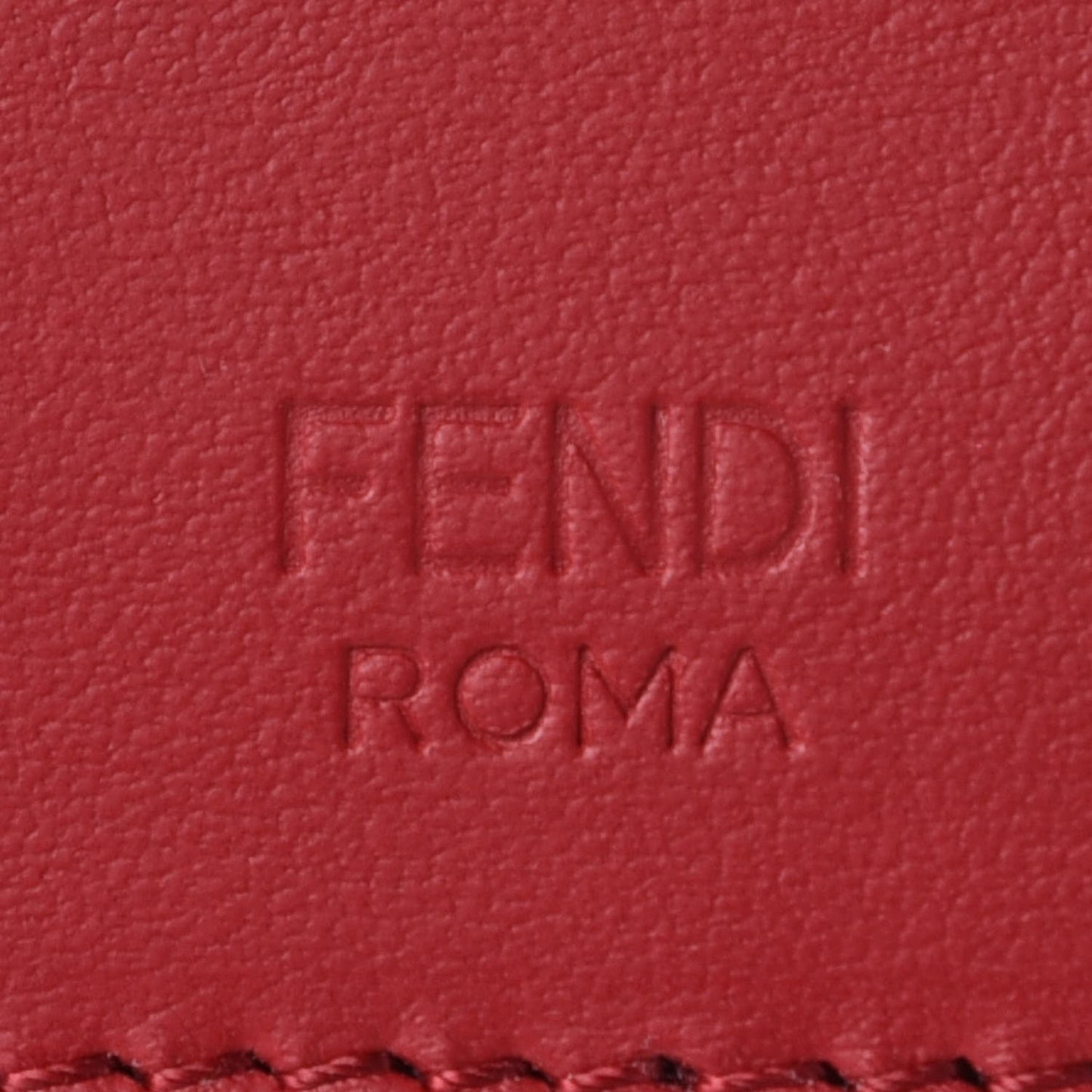 Vitello Century F is Fendi Bi-Color FF 1974 Embossed Small Kan I Shoulder Bag Fragola Maya Black