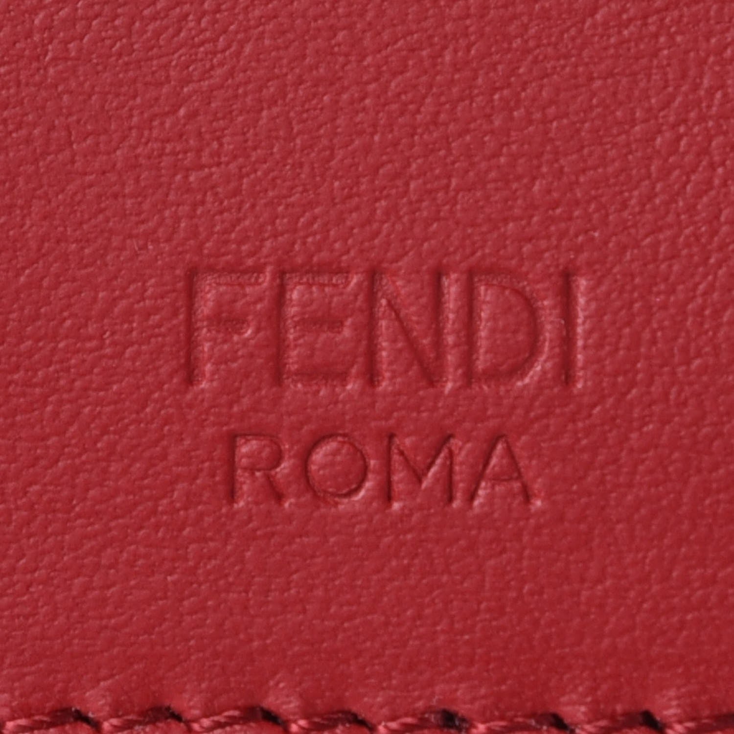 Fendi Vitello Century F is Fendi Bi-Color FF 1974 Embossed Small Kan I Shoulder Bag Fragola Maya Black 8 of 8