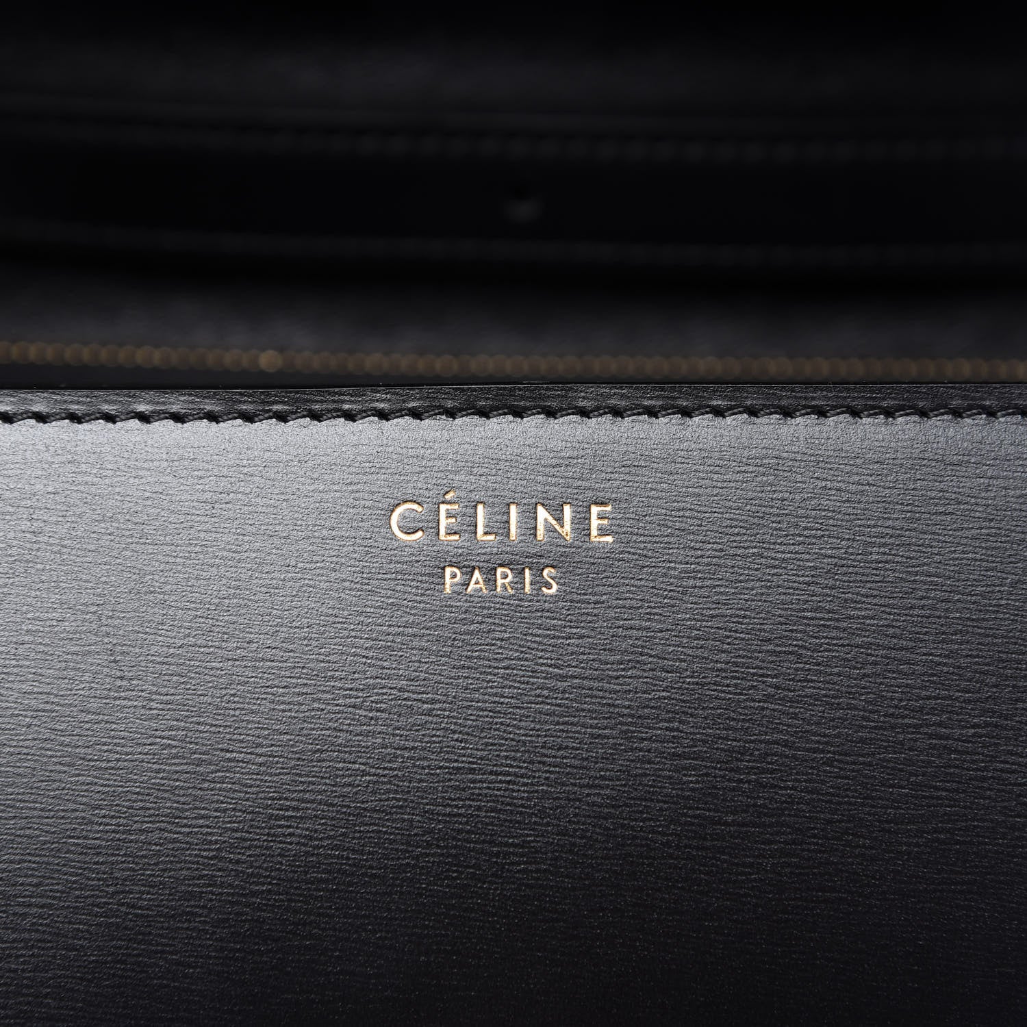 Celine Box Calfskin Medium Classic Box Flap Black 8 of 9