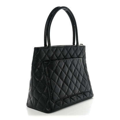 Chanel Caviar Quilted Medallion Tote Black 3 of 12