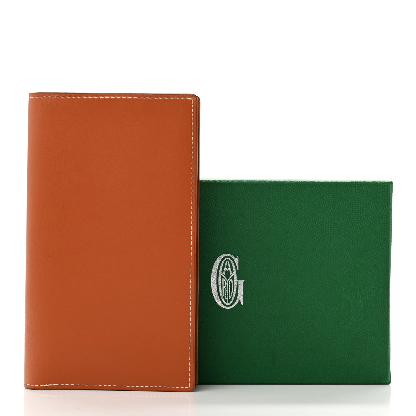 Calfskin Long Bi-Fold Wallet Gold
