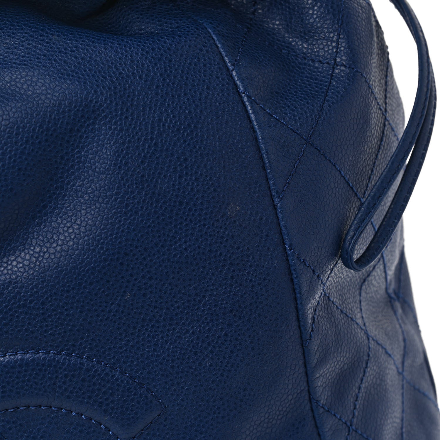 Chanel Caviar 31 Drawstring Tote Dark Blue 13 of 13
