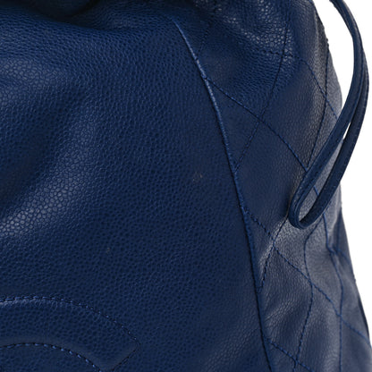 Chanel Caviar 31 Drawstring Tote Dark Blue 13 of 13