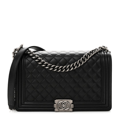 Chanel Lambskin Quilted New Medium Boy Flap Black 1 of 15