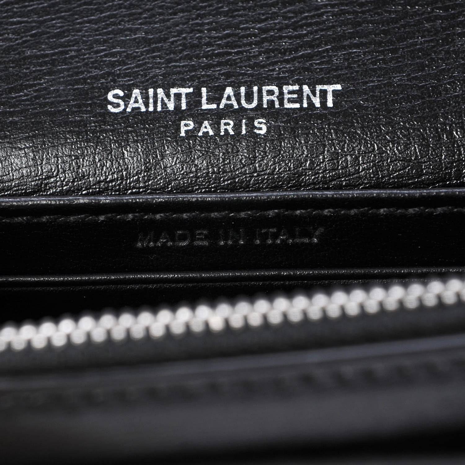 Saint Laurent Calfskin Monogram Sunset Chain Wallet Black 7 of 7