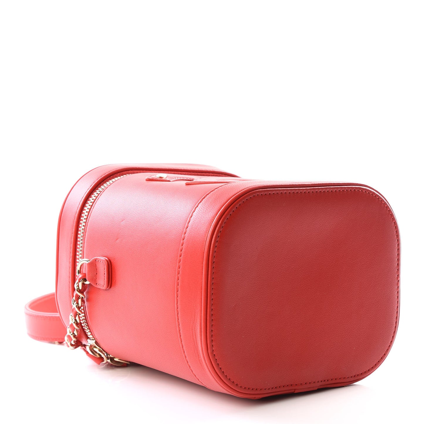 Lambskin Timeless Vanity Cosmetic Case Red