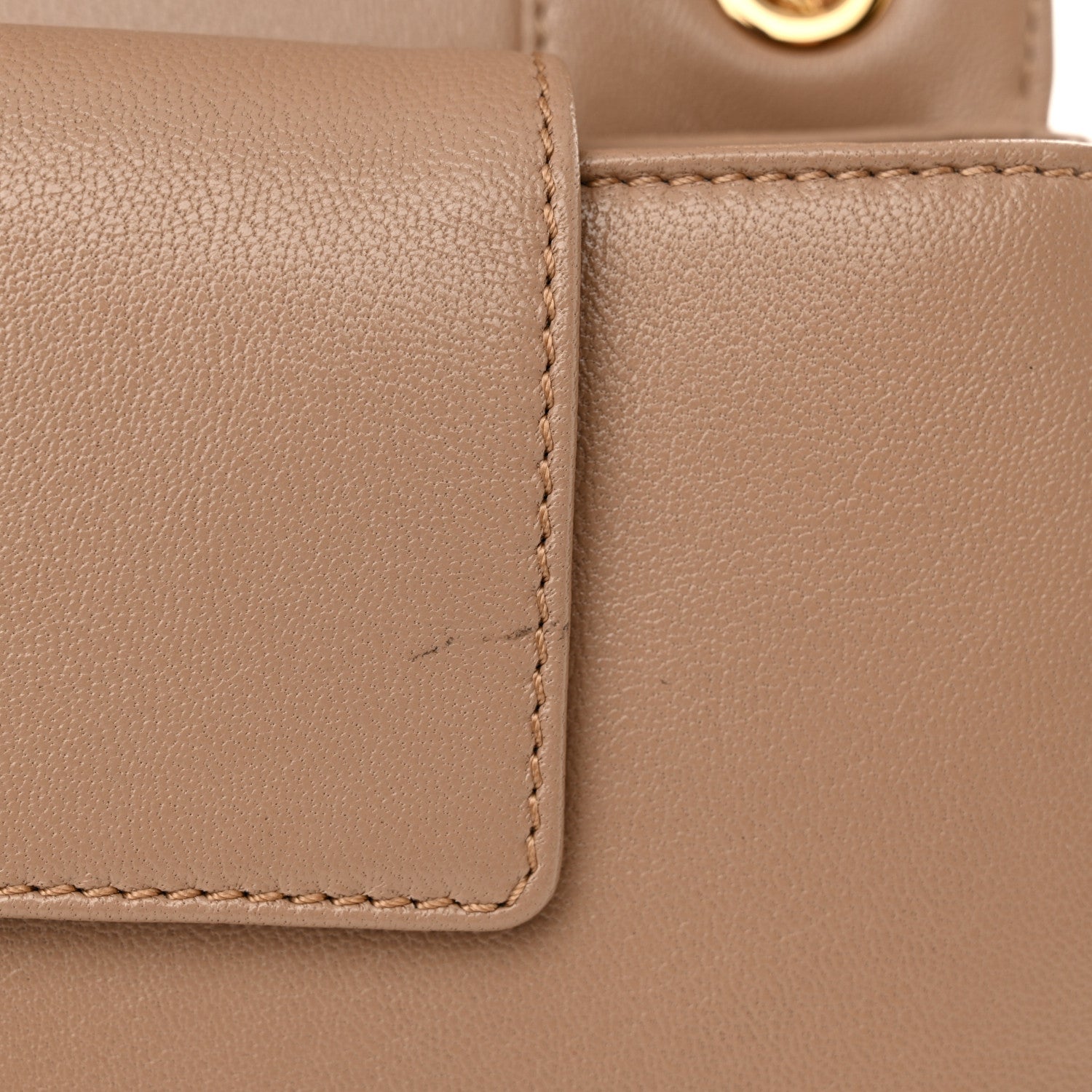 Chanel Sheepskin Quilted Vintage Mademoiselle Flap Beige 11 of 11