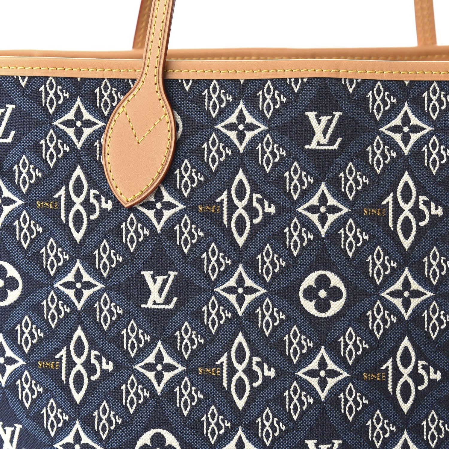 Louis Vuitton Jacquard Since 1854 Neverfull MM Blue 10 of 10
