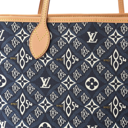 Louis Vuitton Jacquard Since 1854 Neverfull MM Blue 10 of 10