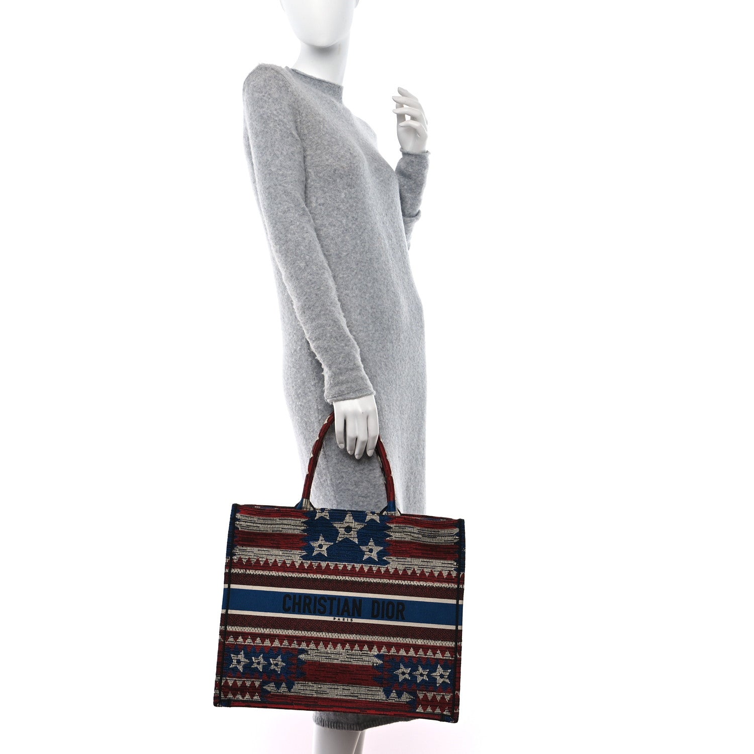 Christian Dior Canvas Embroidered Large Exclusive US Book Tote Multicolor 2 of 10