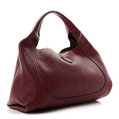 Gucci Grained Calfskin Softbit Maxi Shoulder Bag Rosso 4 of 10