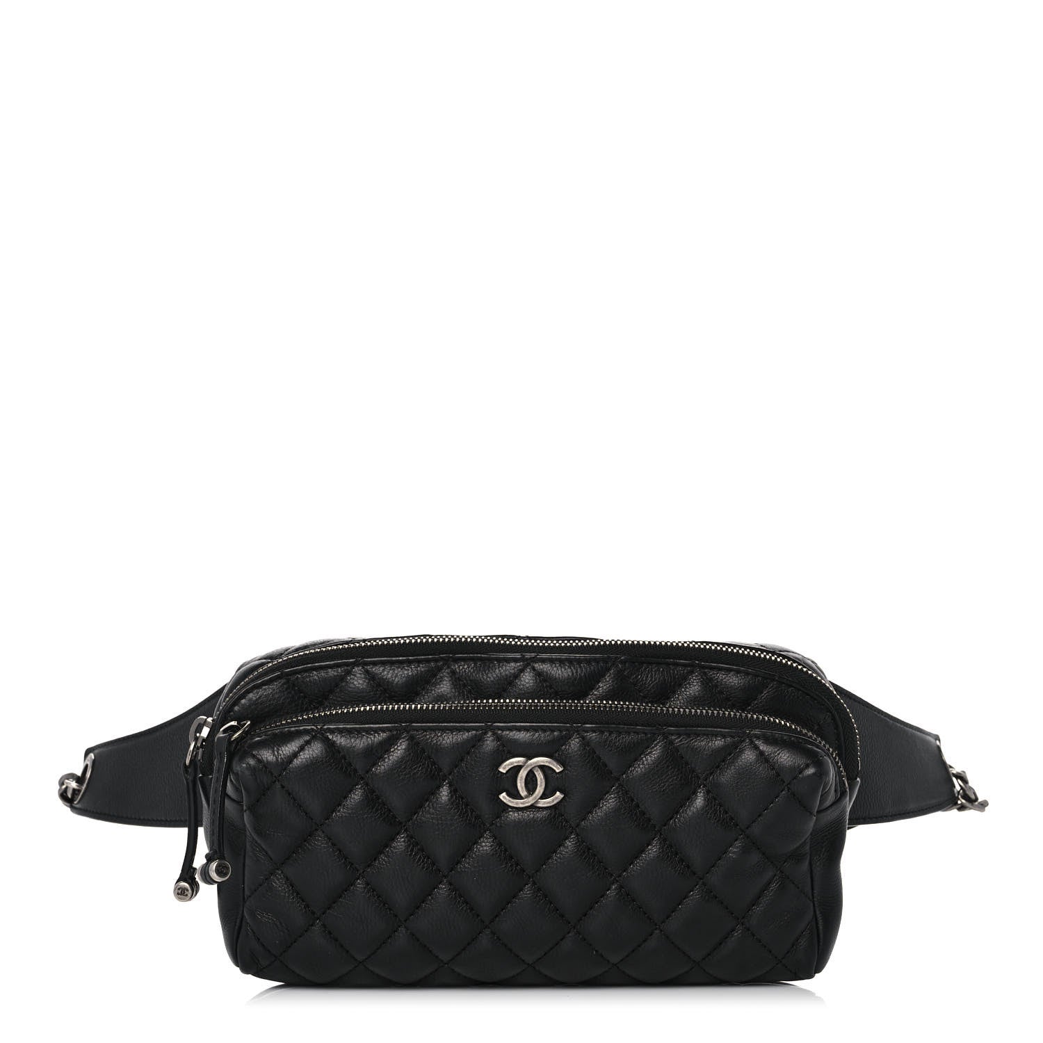 Chanel Calfskin Quilted Waist Bag Black 1 of 12