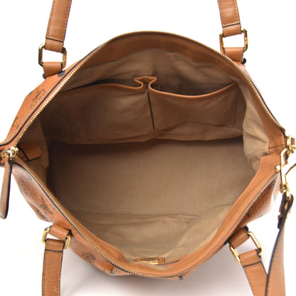MCM Visetos Medium Essentials Shopper Tote Cognac 5 of 15