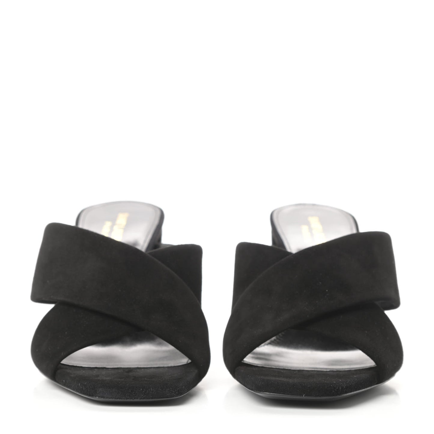 Suede LouLou 70 Mule Sandals 39 Black