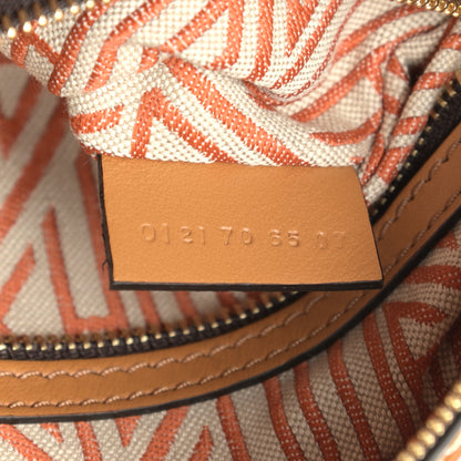 Chloe Calfskin Crocodile Embossed Small Daria Autumnal Brown 8 of 10