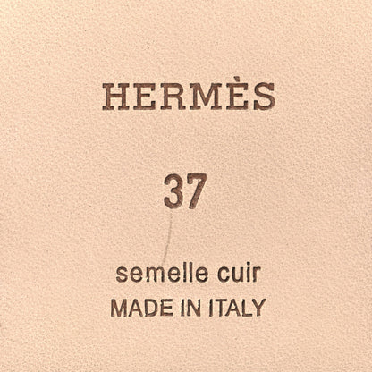 Hermes Lizard Oran Sandals 37 Turquoise 6 of 9