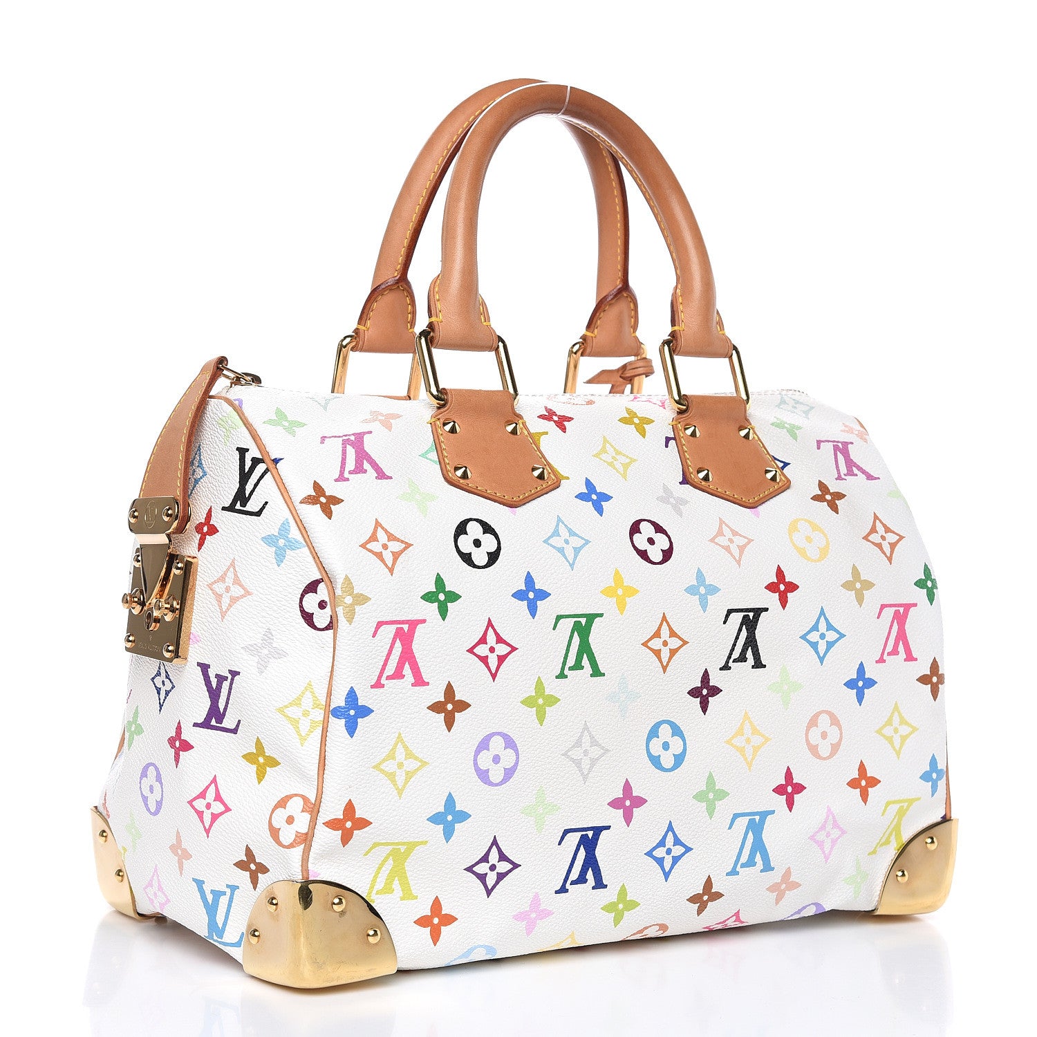 Louis Vuitton Monogram Multicolor Speedy 30 White 3 of 10