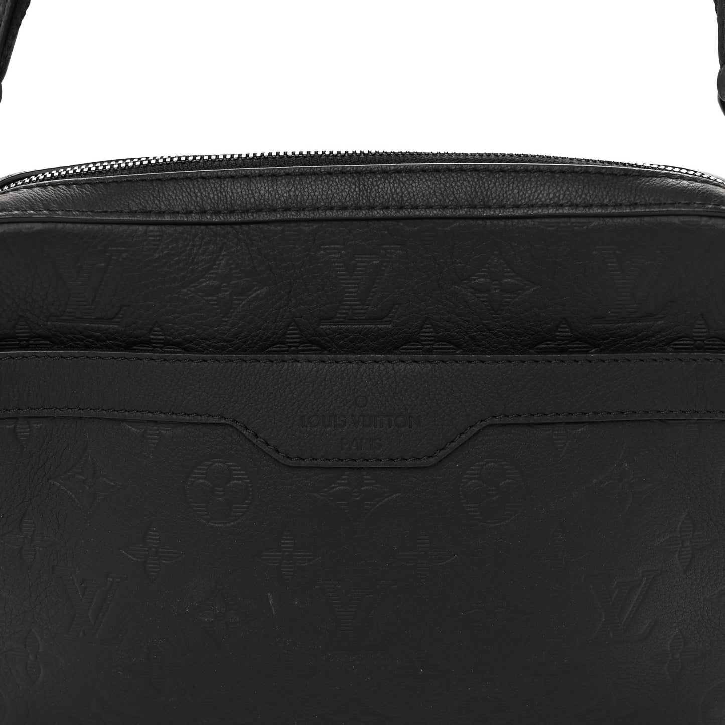 Calfskin Monogram Shadow Trio Messenger Black